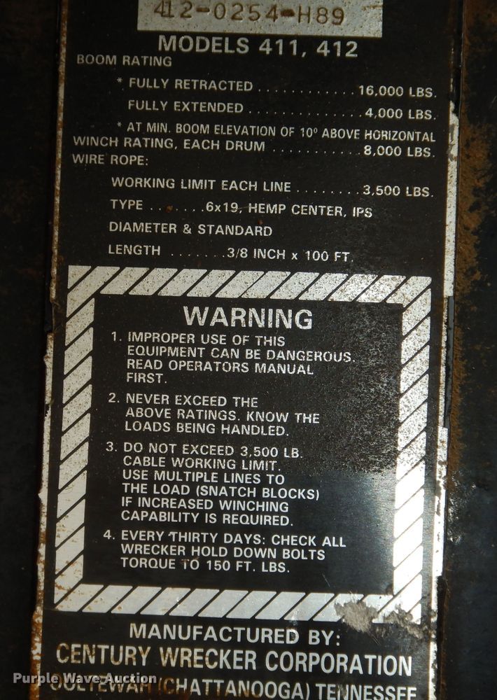 image for item DN1705 1990 Ford F350 XLT Lariat  tow truck