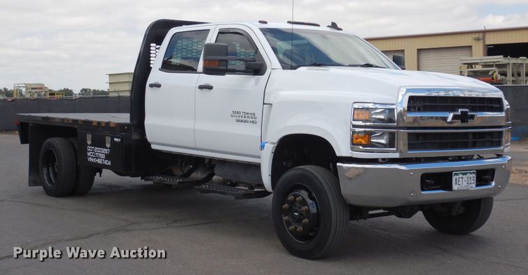image for item DR1269 2019 Chevrolet Silverado 5500  flatbed truck