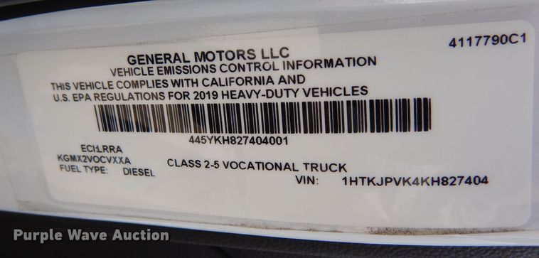 image for item DR1269 2019 Chevrolet Silverado 5500  flatbed truck