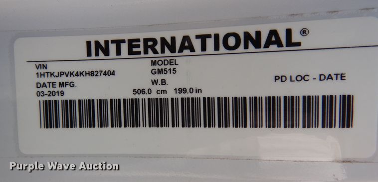 image for item DR1269 2019 Chevrolet Silverado 5500  flatbed truck