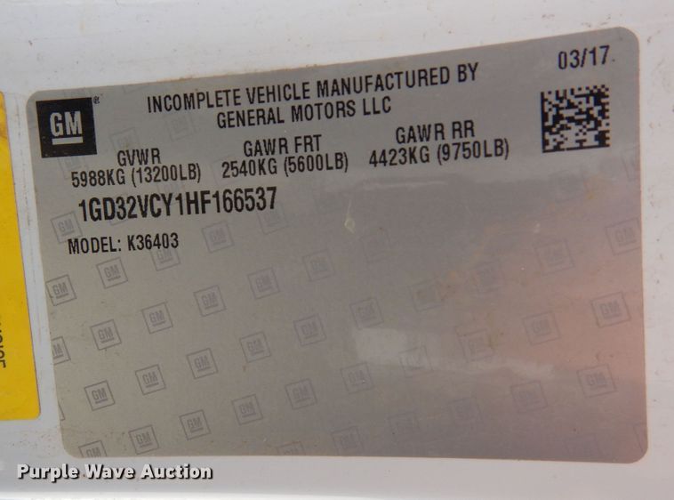 image for item DR1276 2017 GMC Sierra 3500HD  service bed pickup truck