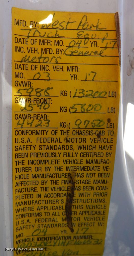 image for item DR1276 2017 GMC Sierra 3500HD  service bed pickup truck