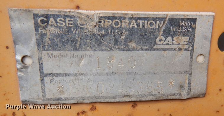 image for item DR1313 1999 Case 1840  skid steer loader