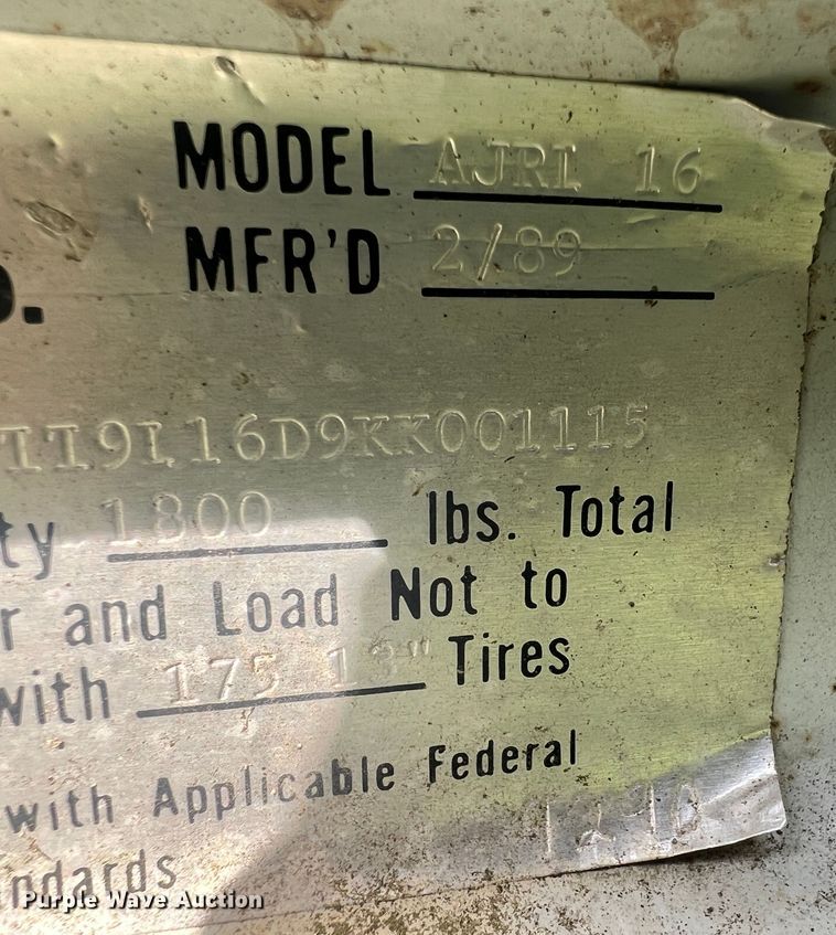 image for item JM9205 1988 Ranger Fisherman  boat