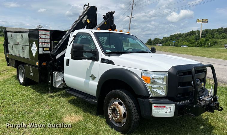 image for item JM9256 2014 Ford F550  flatbed truck