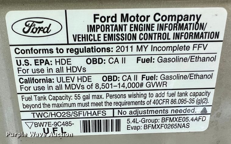 image for item JM9265 2011 Ford E350 Super Duty  shuttle bus