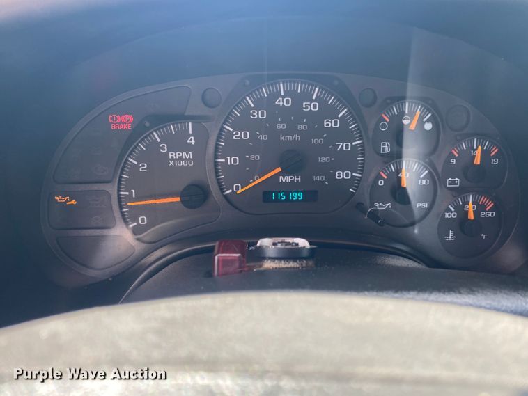 image for item JU9295 2003 GMC C7500  flatbed truck