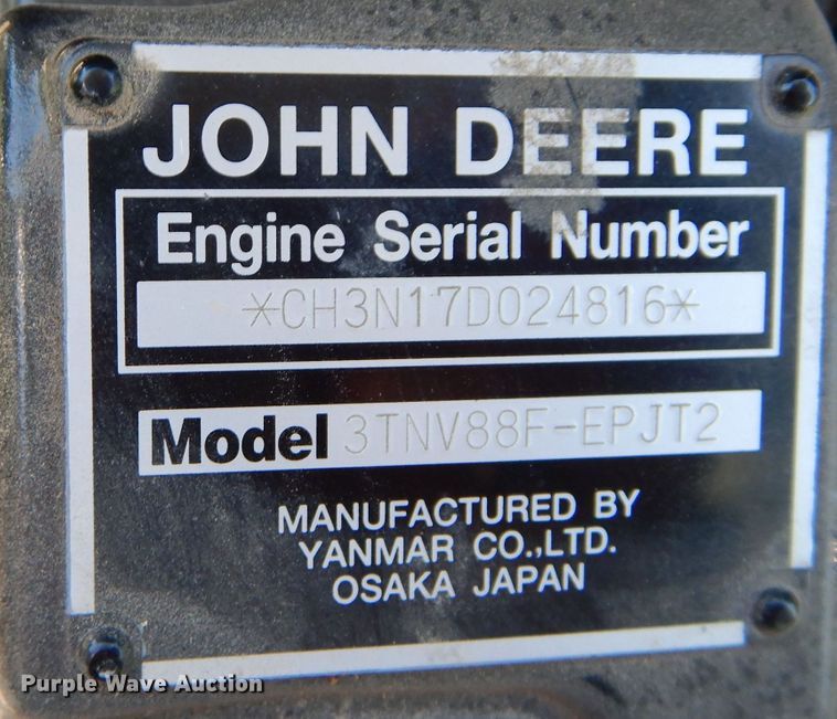 image for item JX9129 2019 John Deere 3025E  MFWD tractor