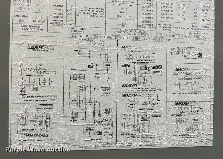 image for item JX9261 (5) Eaton three phase electrical control panels