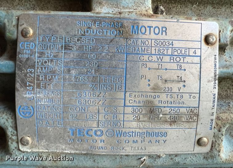 image for item JX9264 (3) Power Tech electric motors