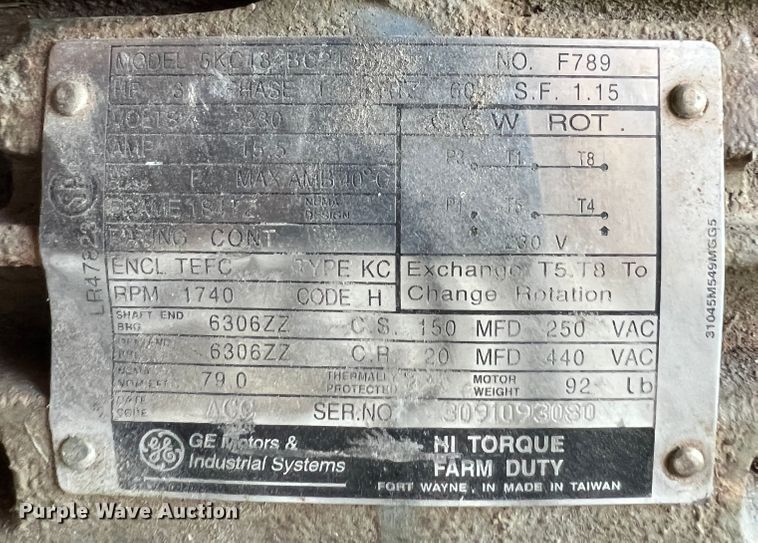 image for item JX9264 (3) Power Tech electric motors