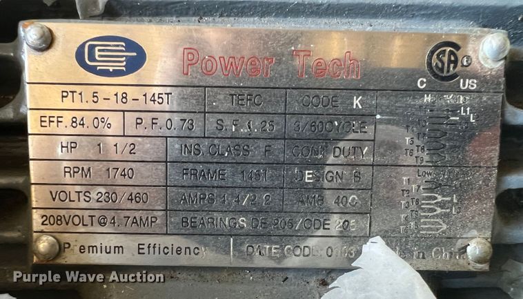 image for item JX9264 (3) Power Tech electric motors