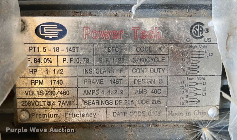 image for item JX9264 (3) Power Tech electric motors