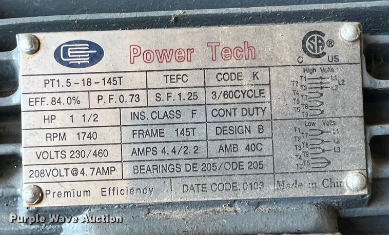 image for item JX9264 (3) Power Tech electric motors