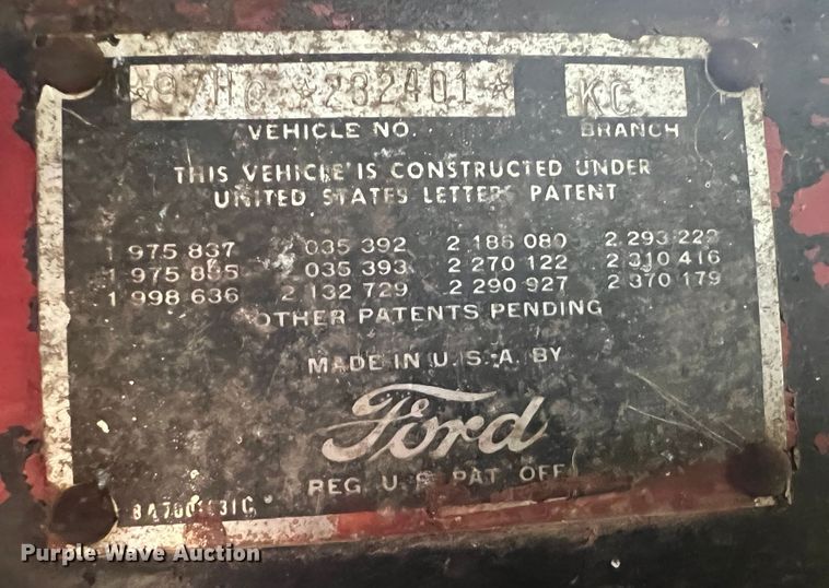 image for item JX9275 1957 Ford F1  pickup truck