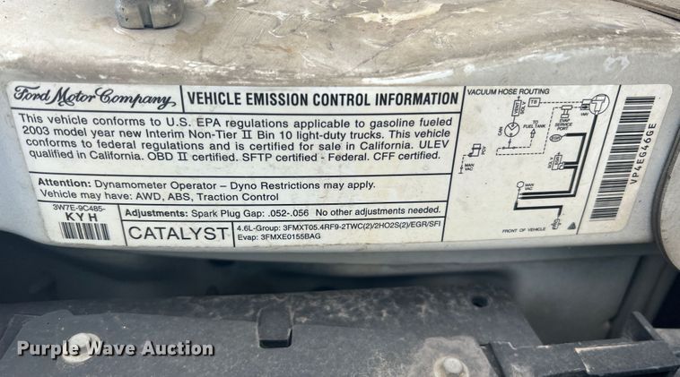 image for item KC9945 2003 Ford E250  van