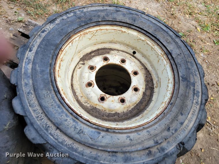 image for item KD9834 (4) 10-16.5 tires and wheels