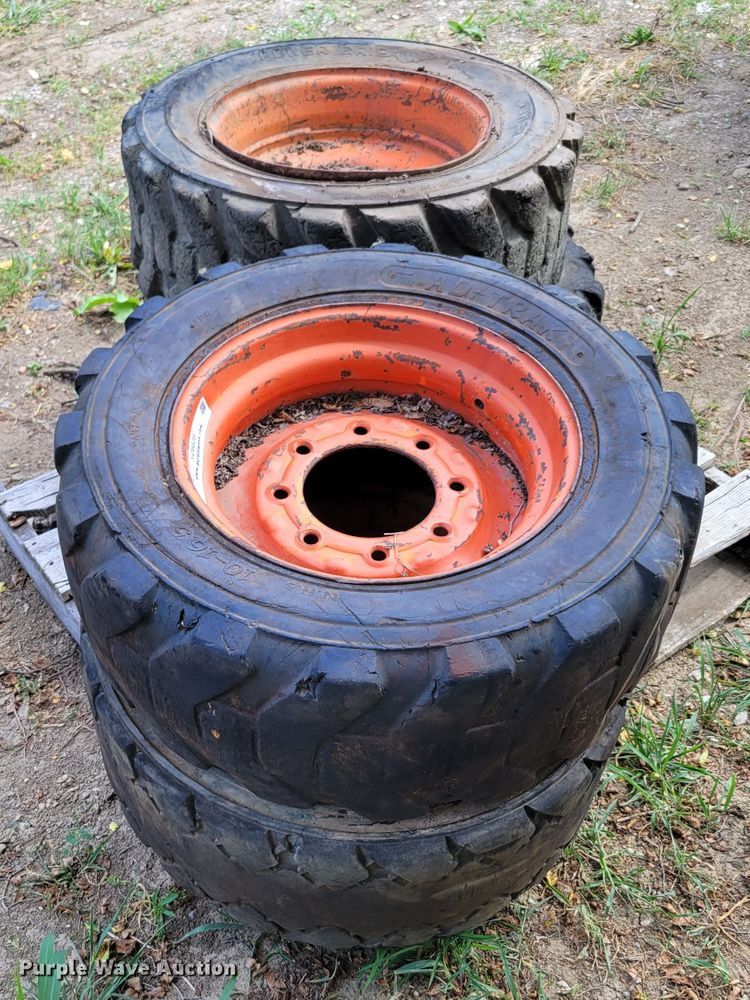 image for item KD9835 (4) 10-16.5 tires and wheels