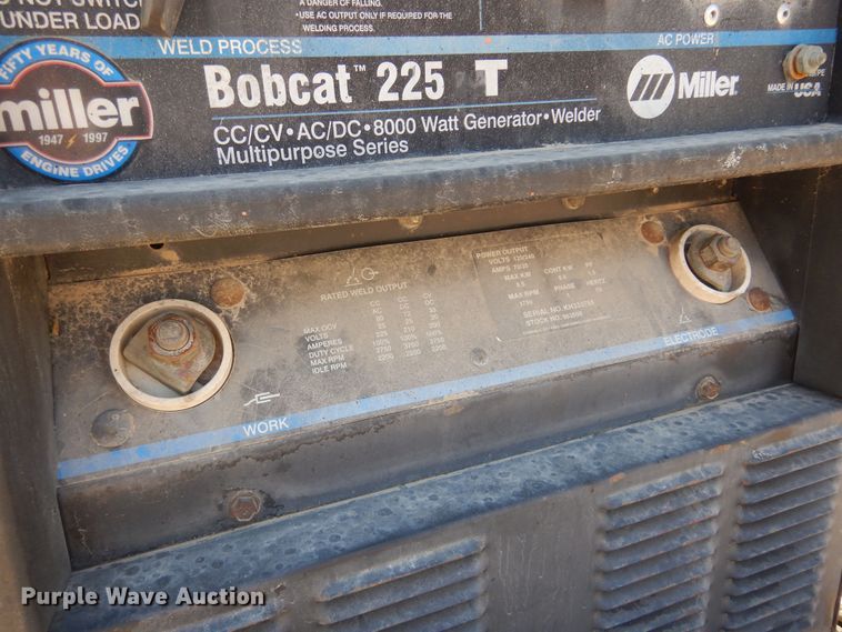 image for item KI9286 Miller Bobcat 225  welder/generator