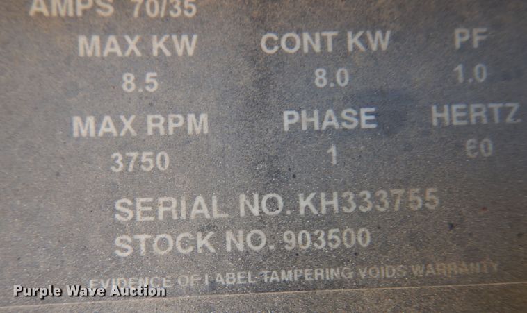 image for item KI9286 Miller Bobcat 225  welder/generator