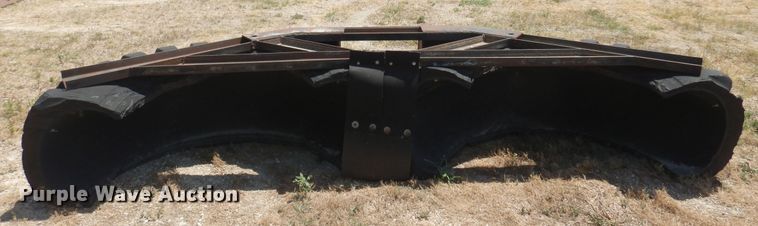 image for item KI9296 Shop built  132"W skid steer snow pusher