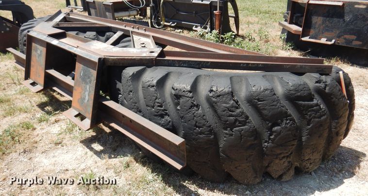 image for item KI9296 Shop built  132"W skid steer snow pusher