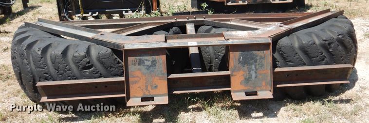 image for item KI9296 Shop built  132"W skid steer snow pusher