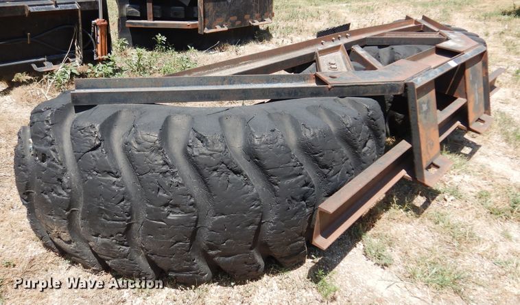 image for item KI9296 Shop built  132"W skid steer snow pusher