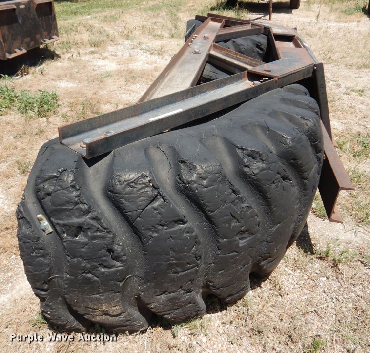 image for item KI9296 Shop built  132"W skid steer snow pusher