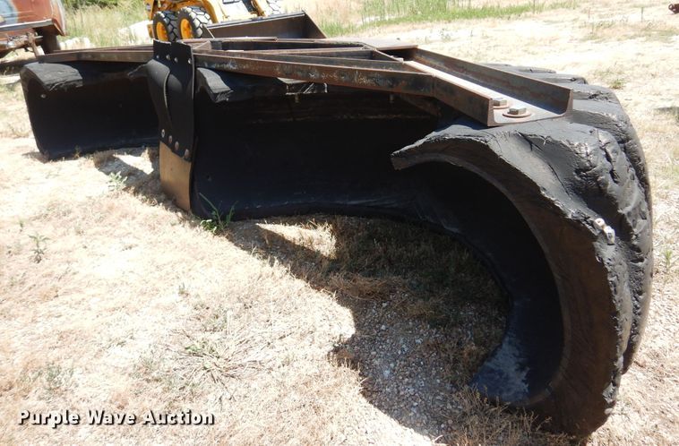 image for item KI9296 Shop built  132"W skid steer snow pusher