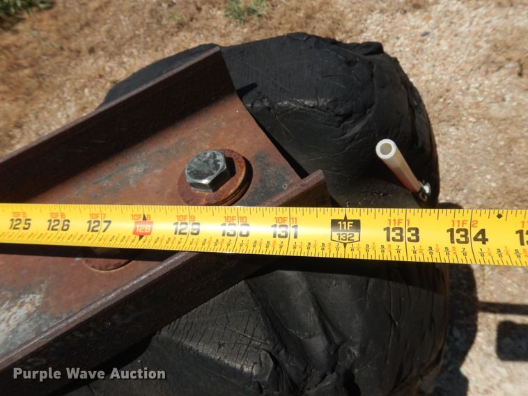 image for item KI9296 Shop built  132"W skid steer snow pusher