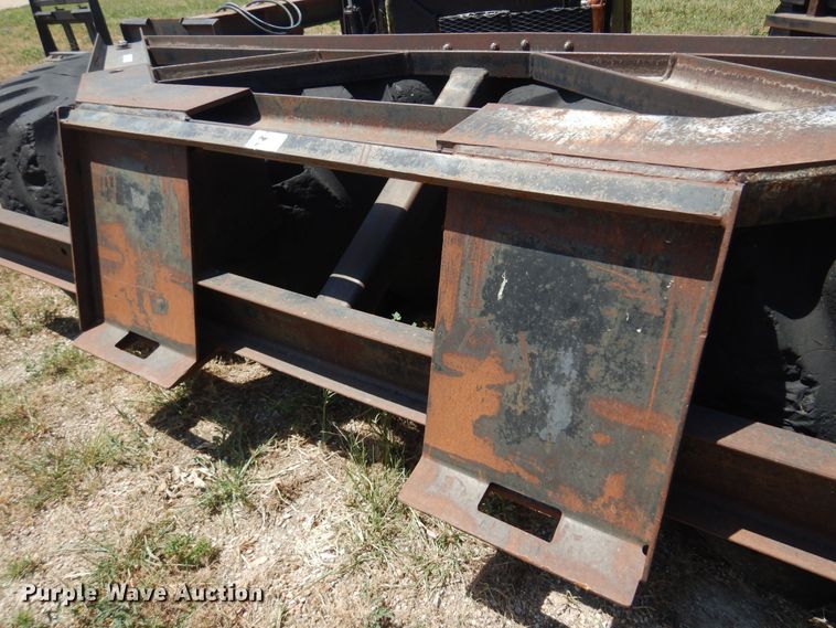 image for item KI9296 Shop built  132"W skid steer snow pusher