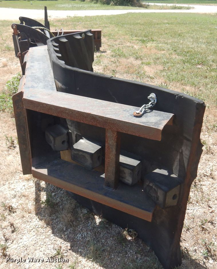 image for item KI9297 Shop built  86"W skid steer snow pusher