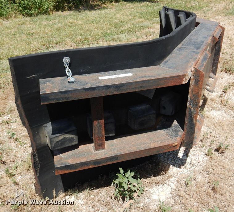 image for item KI9297 Shop built  86"W skid steer snow pusher