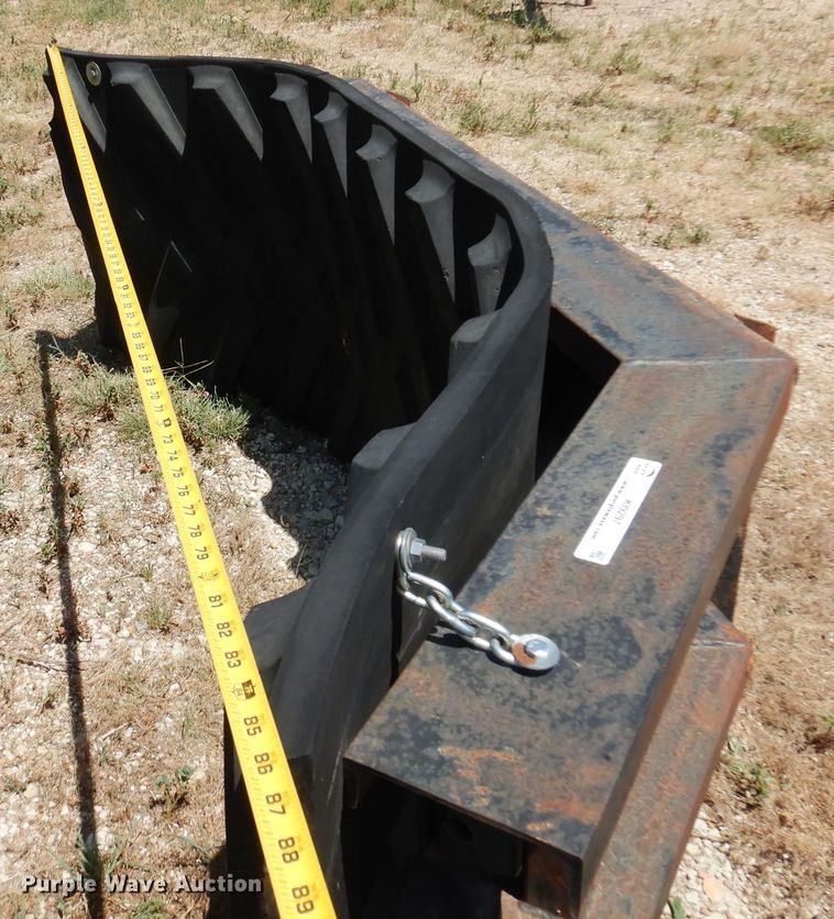 image for item KI9297 Shop built  86"W skid steer snow pusher