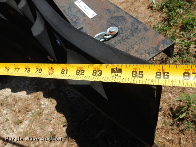 image for item KI9297 Shop built  86"W skid steer snow pusher