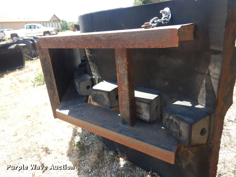 image for item KI9297 Shop built  86"W skid steer snow pusher