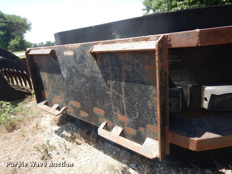 image for item KI9297 Shop built  86"W skid steer snow pusher