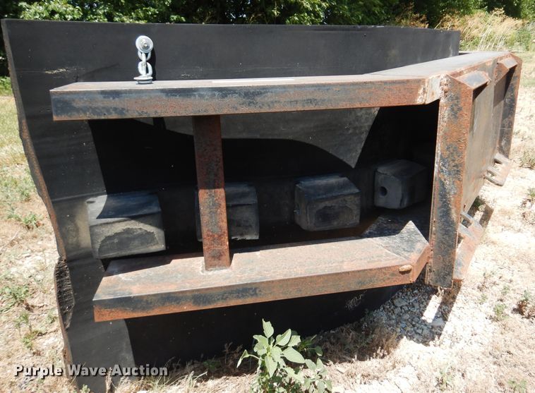 image for item KI9297 Shop built  86"W skid steer snow pusher