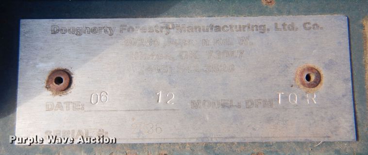 image for item KI9311 2012 Dougherty Forestry TQR  skid steer tree saw