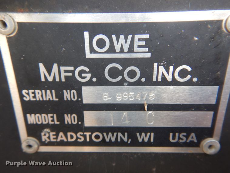 image for item KI9312 Lowe 14C  skid steer trencher