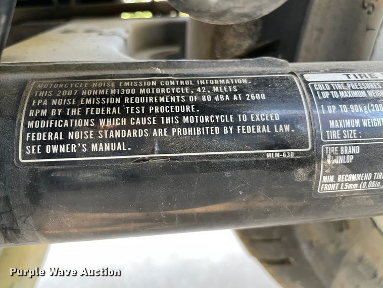 image for item KJ9747 2007 Honda VTX1300C  motorcycle