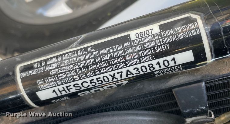 image for item KJ9747 2007 Honda VTX1300C  motorcycle