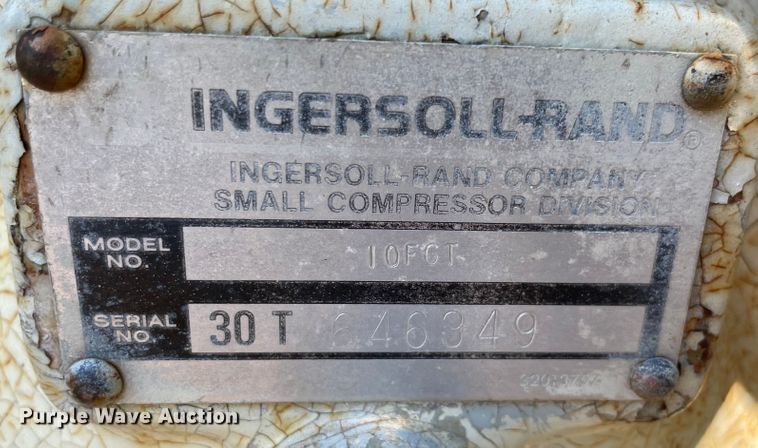 image for item KJ9748 Ingersoll Rand  air compressor