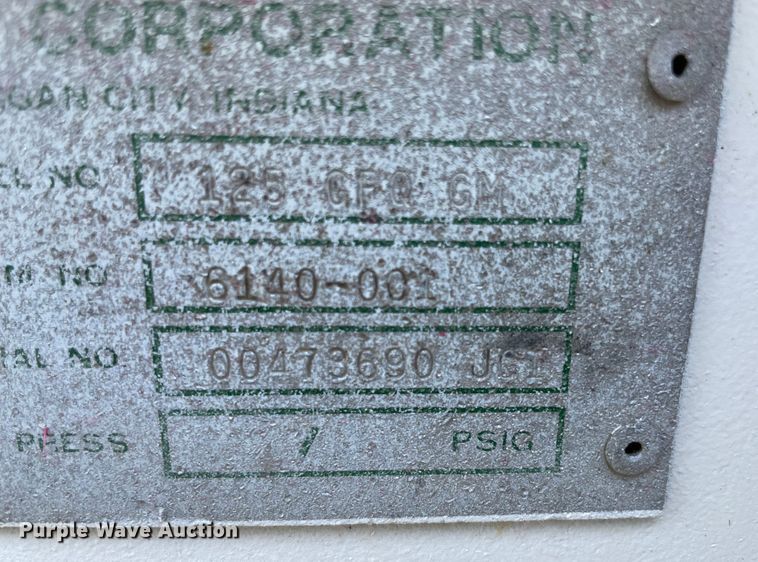 image for item KJ9749 Sullair 125 GFQGM  air compressor