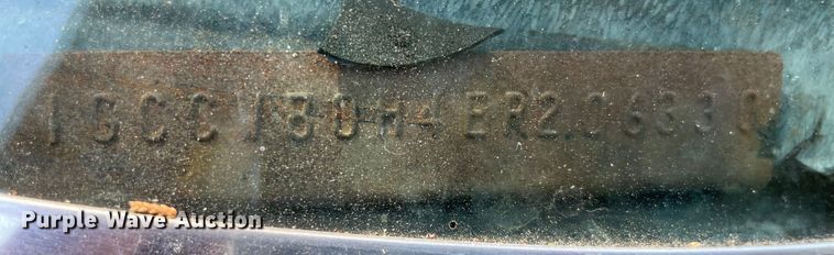 image for item KJ9750 1984 Chevrolet El Camino SS