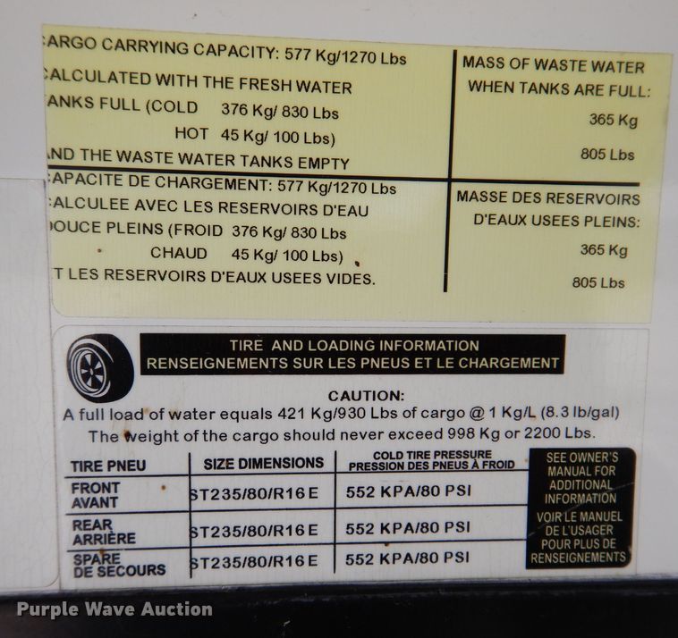 image for item KP9510 2013 Heartland Cyclone 3110  toy hauler camper