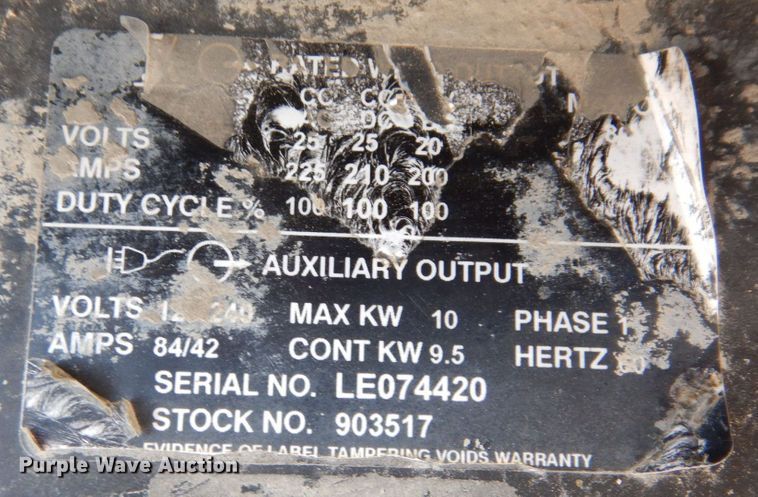 image for item KR9129 Miller Bobcat 225NT  welder/generator