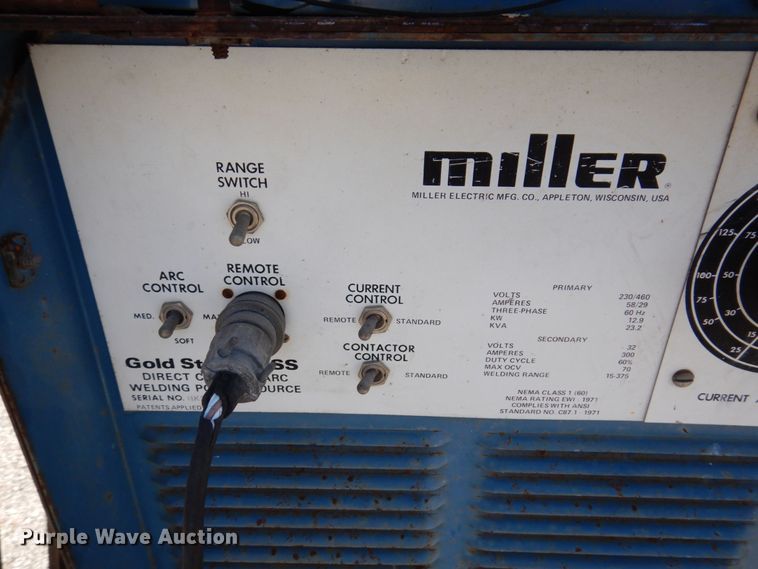 image for item KR9140 Miller Gold Star 300SS  welder