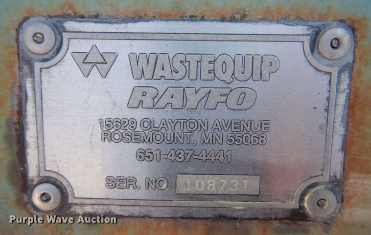 image for item KR9143 Wastequip Rayfo  refuse bin